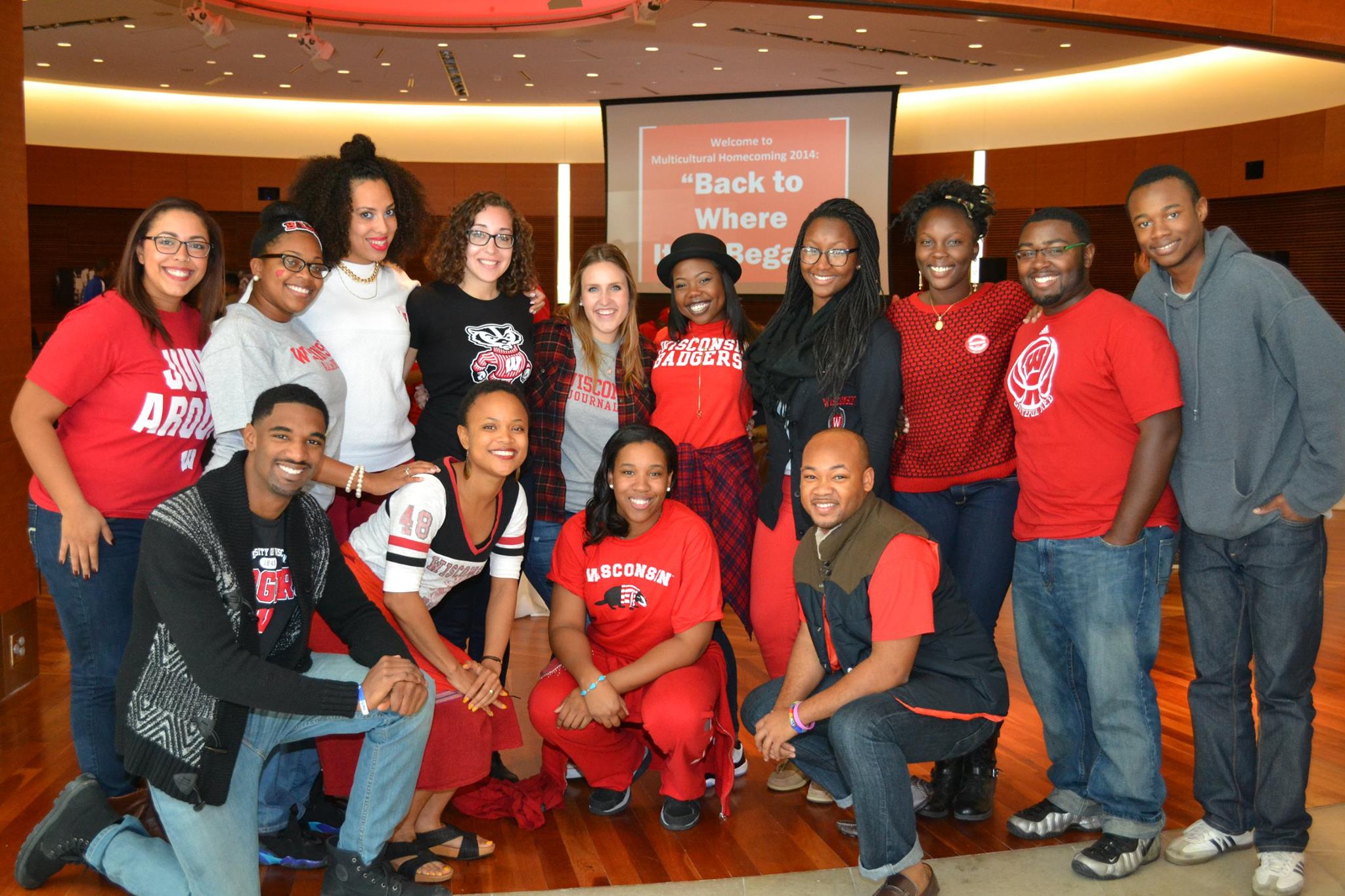 A group of Posse Alumni pose for a photo